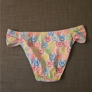 PINK Victoria's Secret Colorful Logo Bikini Bottom